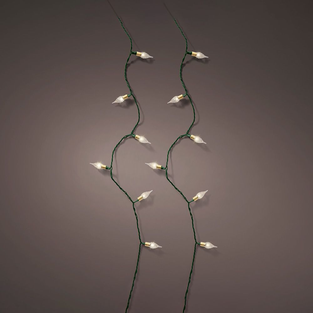Guirnalda led vintage blanco cálido con 8 funciones centelleante para interior 1119 cm