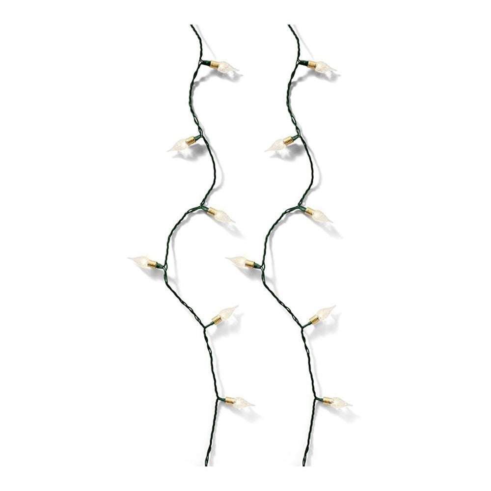 Guirnalda led vintage blanco cálido con 8 funciones centelleante para interior 1790 cm
