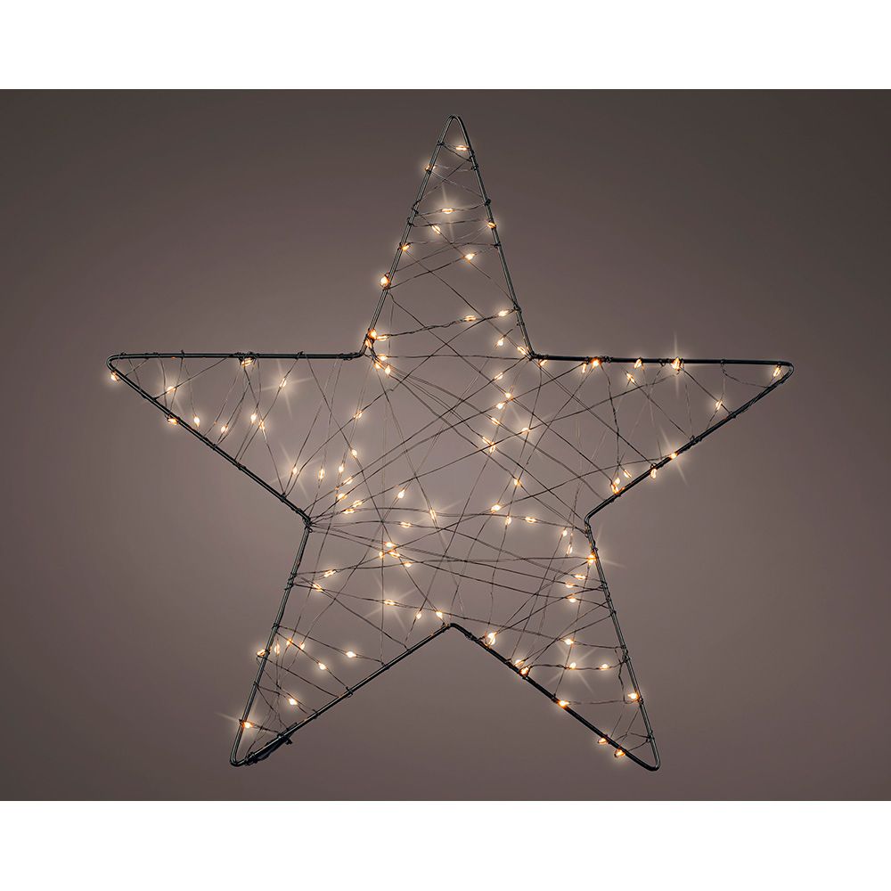 Figura microled estrella de malla exterior ø38 cm