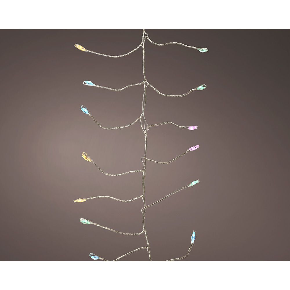 Guirnalda micro led parpadeante 960 leds multicolor pastel 8 funciones temporizador 6 m