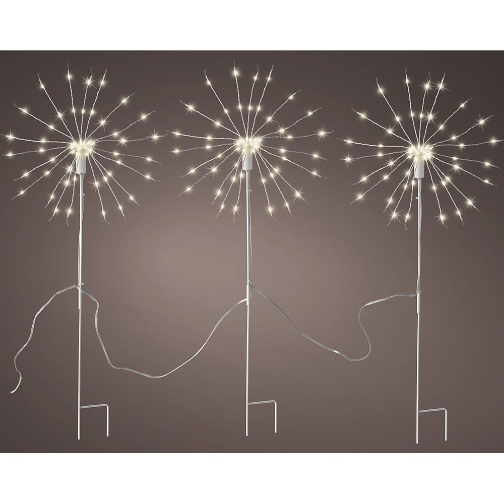 Estaca microled en forma peluso parpadeante para exterior ø25 x 45 cm