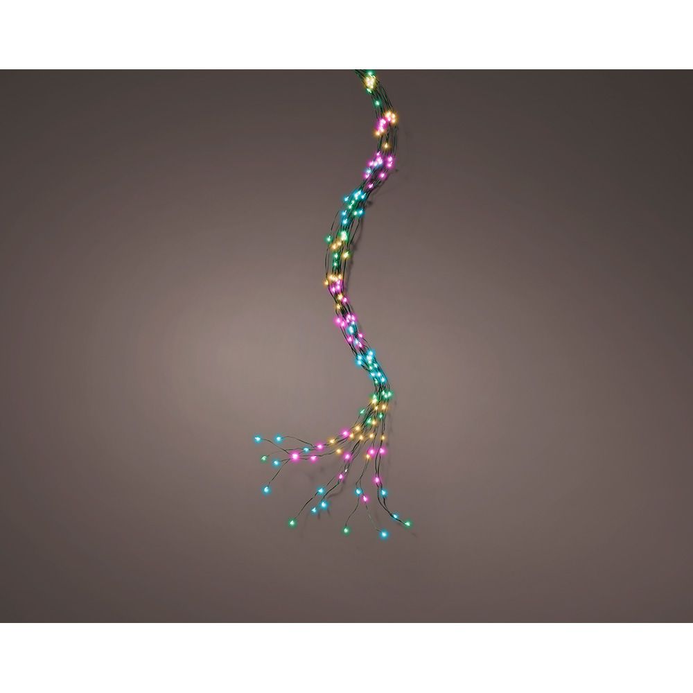 Guirnalda micro led exterior para arbol de 180 cm multicolor suave 1,8 m