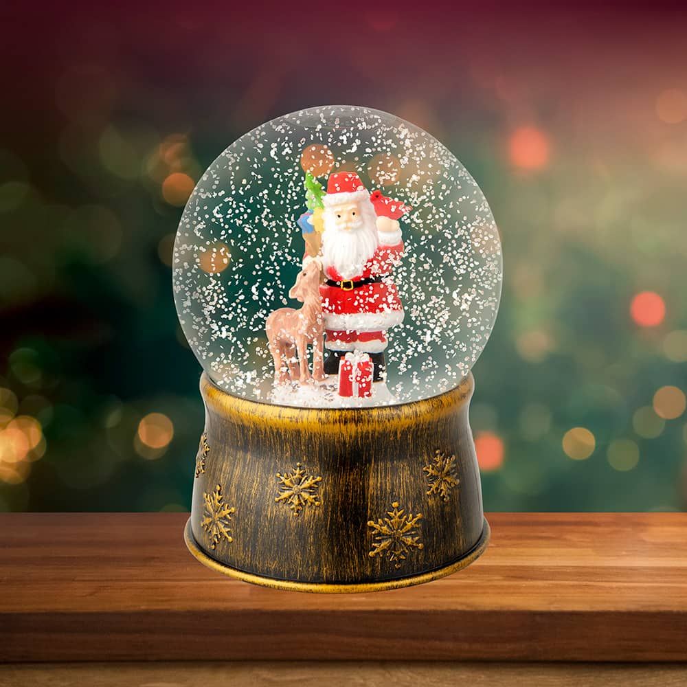 Bola de nieve santa claus ø13 x 17,5 cm