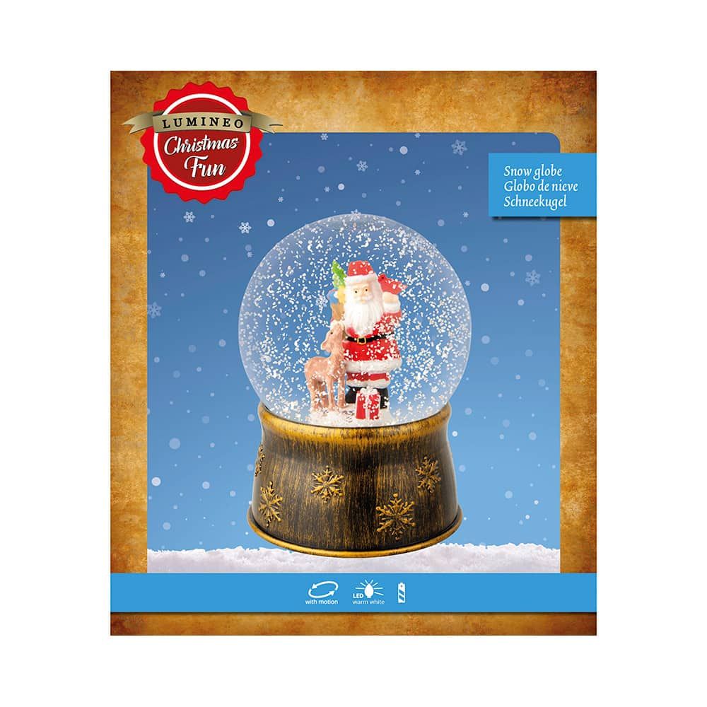 Bola de nieve santa claus ø13 x 17,5 cm