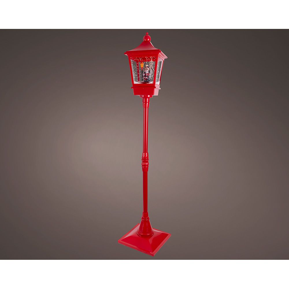 Farola papa noel iluminada 37,5 x 37,5 x 185 cm