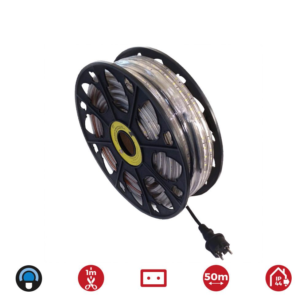 Tira de led 60 leds/m 4,2w/m 220-240v ip44 50 m azul