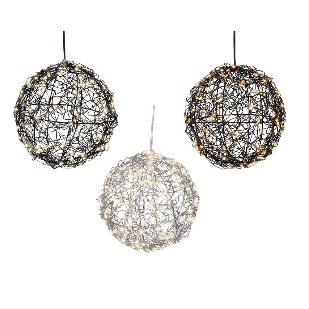 Bola led metal, colores surtidos, exterior, ø15 cm