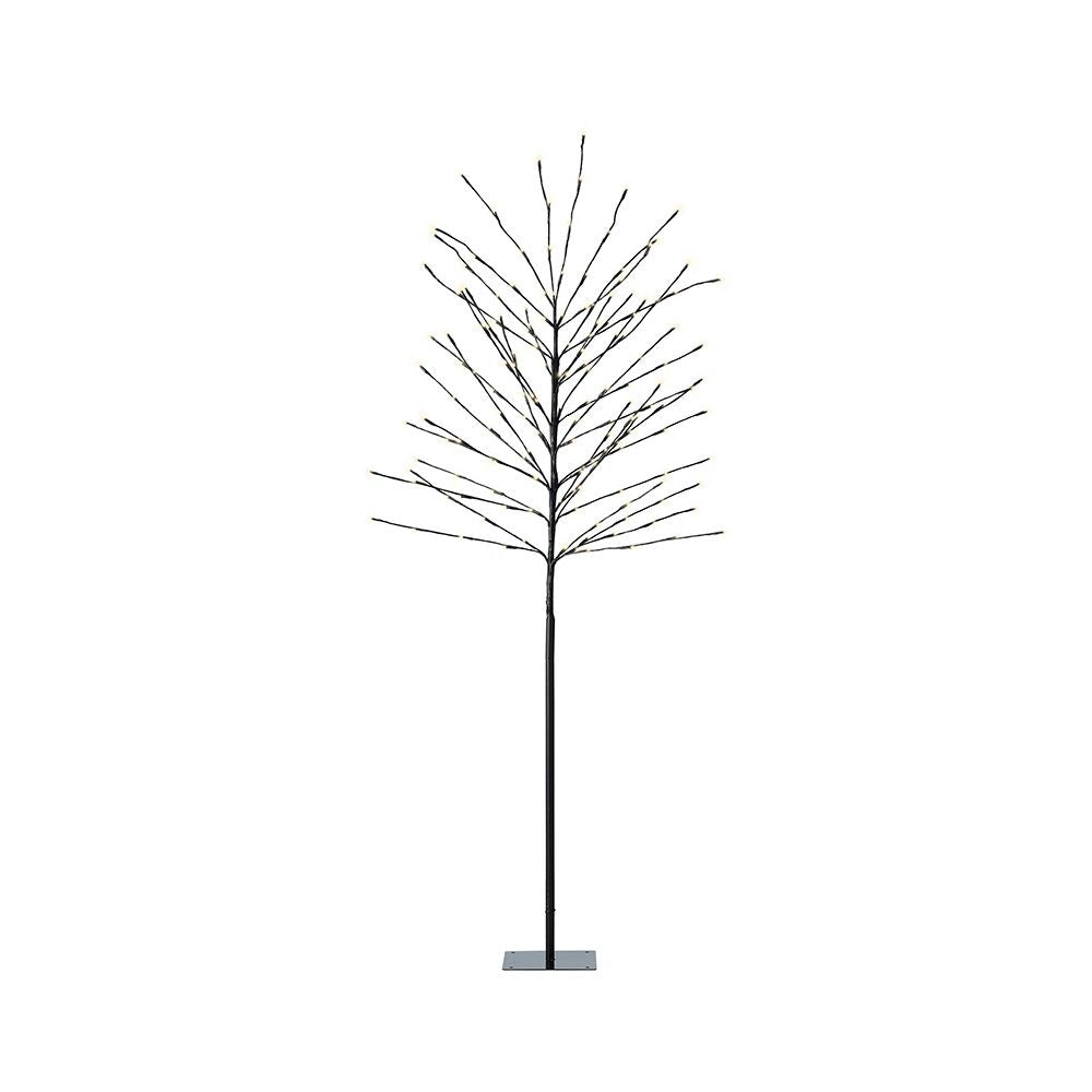 Árbol iluminado exterior 160 leds luz cálida ø70 cm x 1,80 m