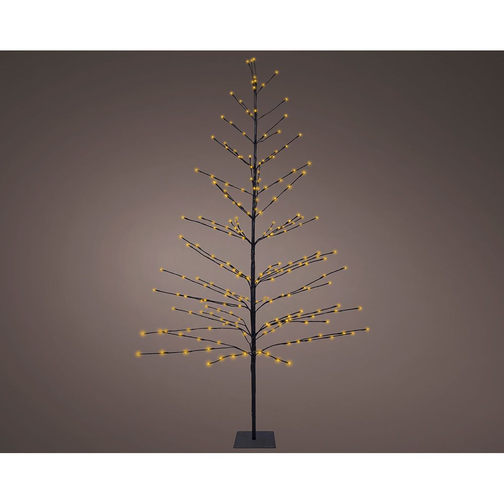 Árbol iluminado 232 leds luz cálida 1,80 m