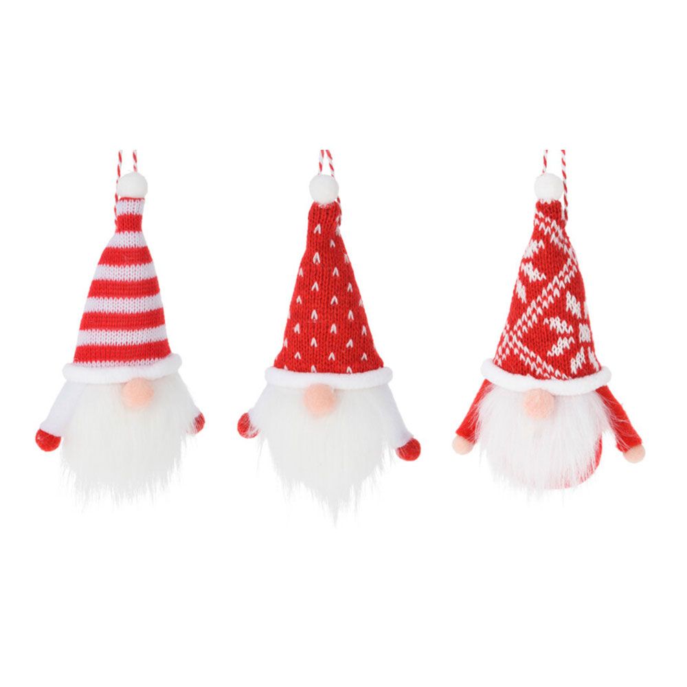 Gnomo colgante rojo y blanco, modelos variados