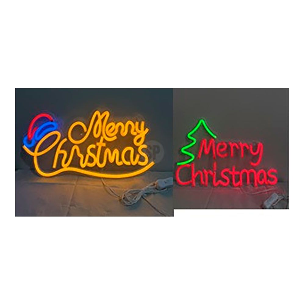 Figura de neón con letras, modelos variados