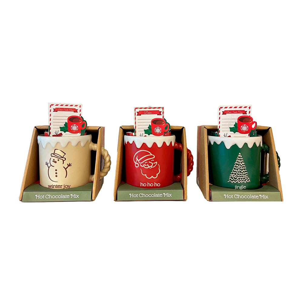 Taza de navidad con nieve modelos variados