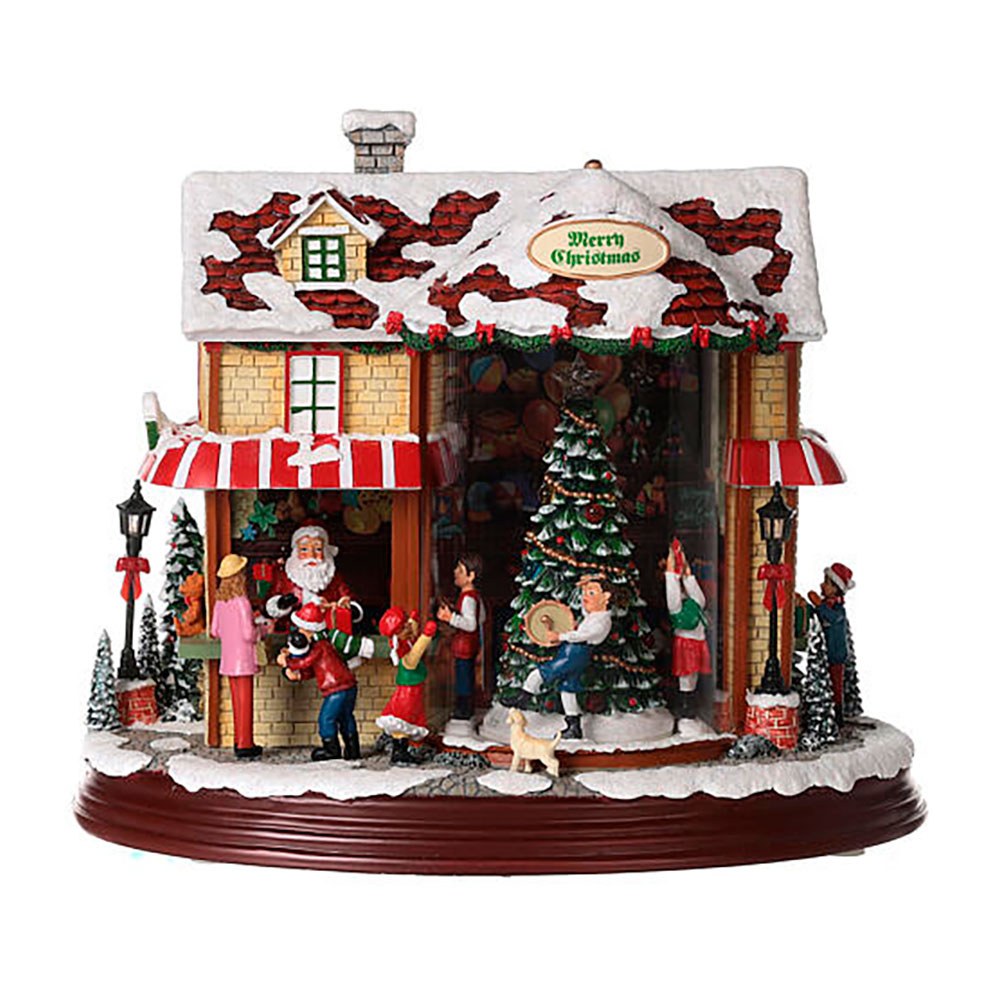 Escena navideña papa noel 26 cm