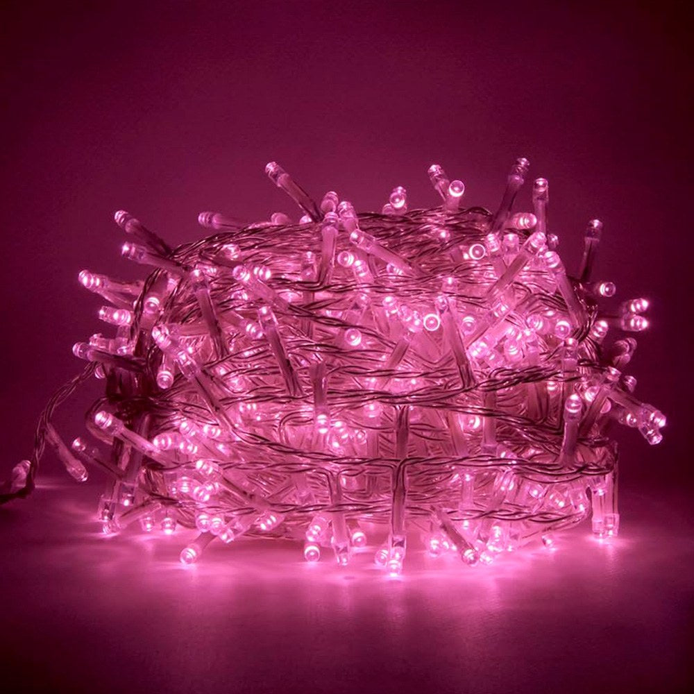 Guirnalda multifunción 500 leds rosa ip44