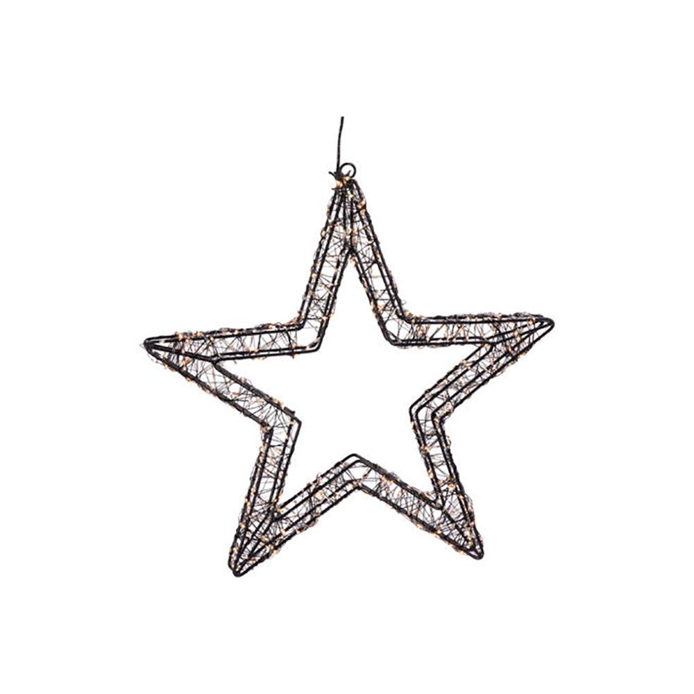 Estrella 800 leds negro 36 cm
