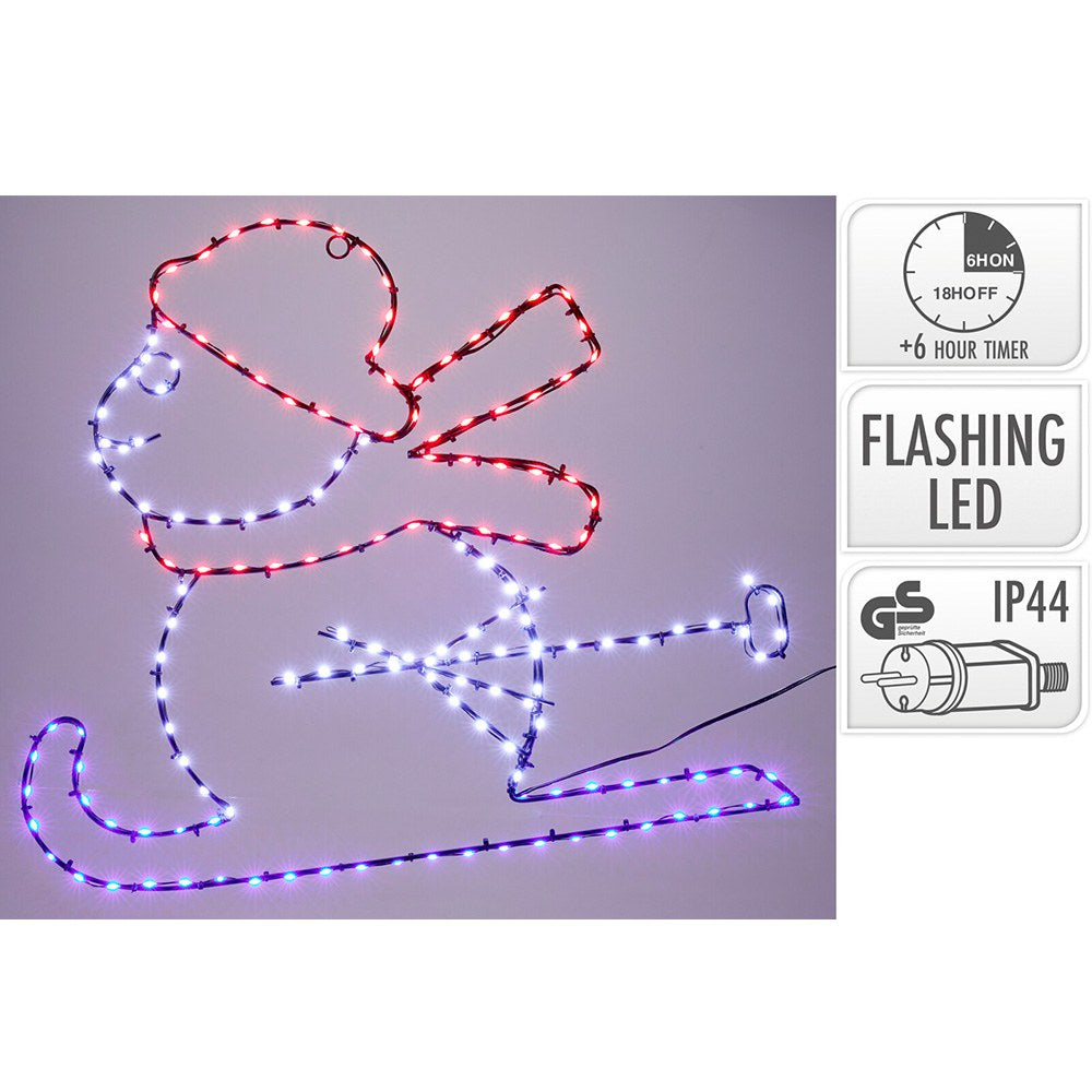 Figura led muñeco de navidad 53 cm