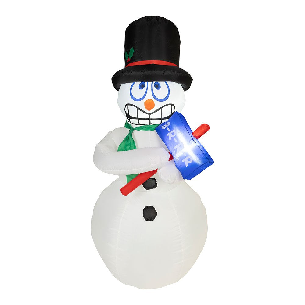 Muñeco de nieve hinchable con led para exterior 80 x 70 x 175 cm