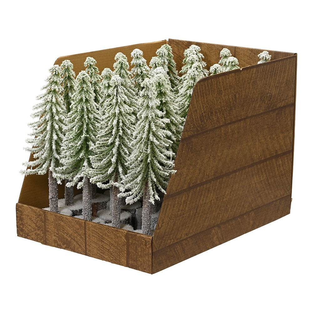 Mini árbol nevado de interior ø8 x 25 cm