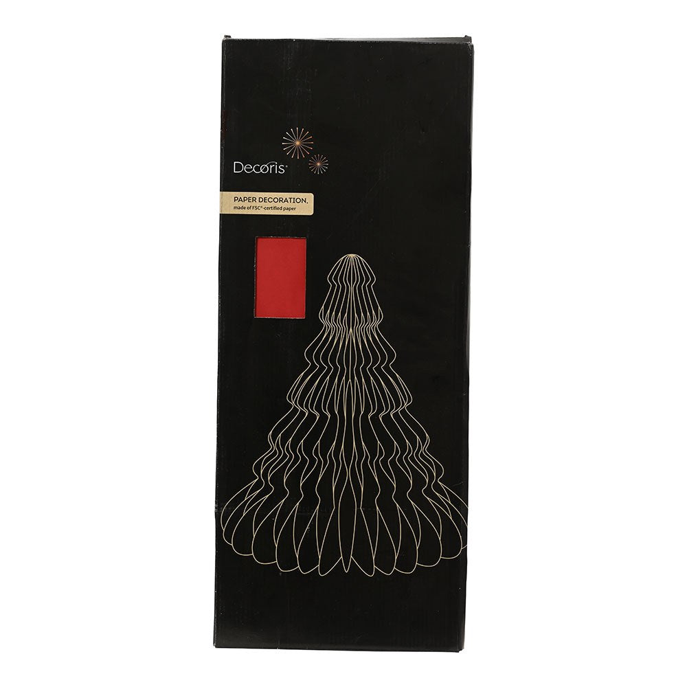 Árbol de papel dorado con purpurina ø48 x 60 cm