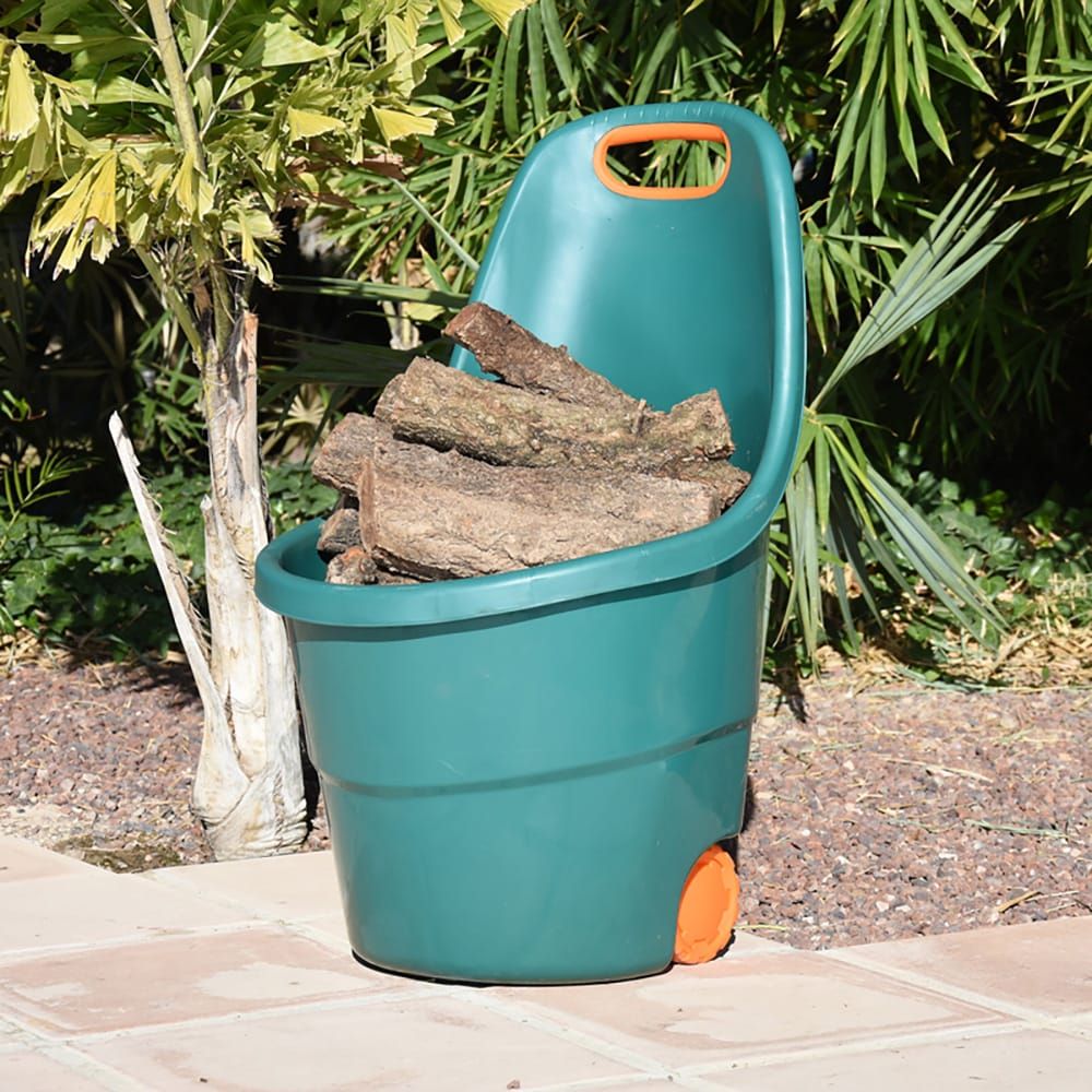 Carro de jardín verde 68 l - 53 x 57 x 88,5 cm