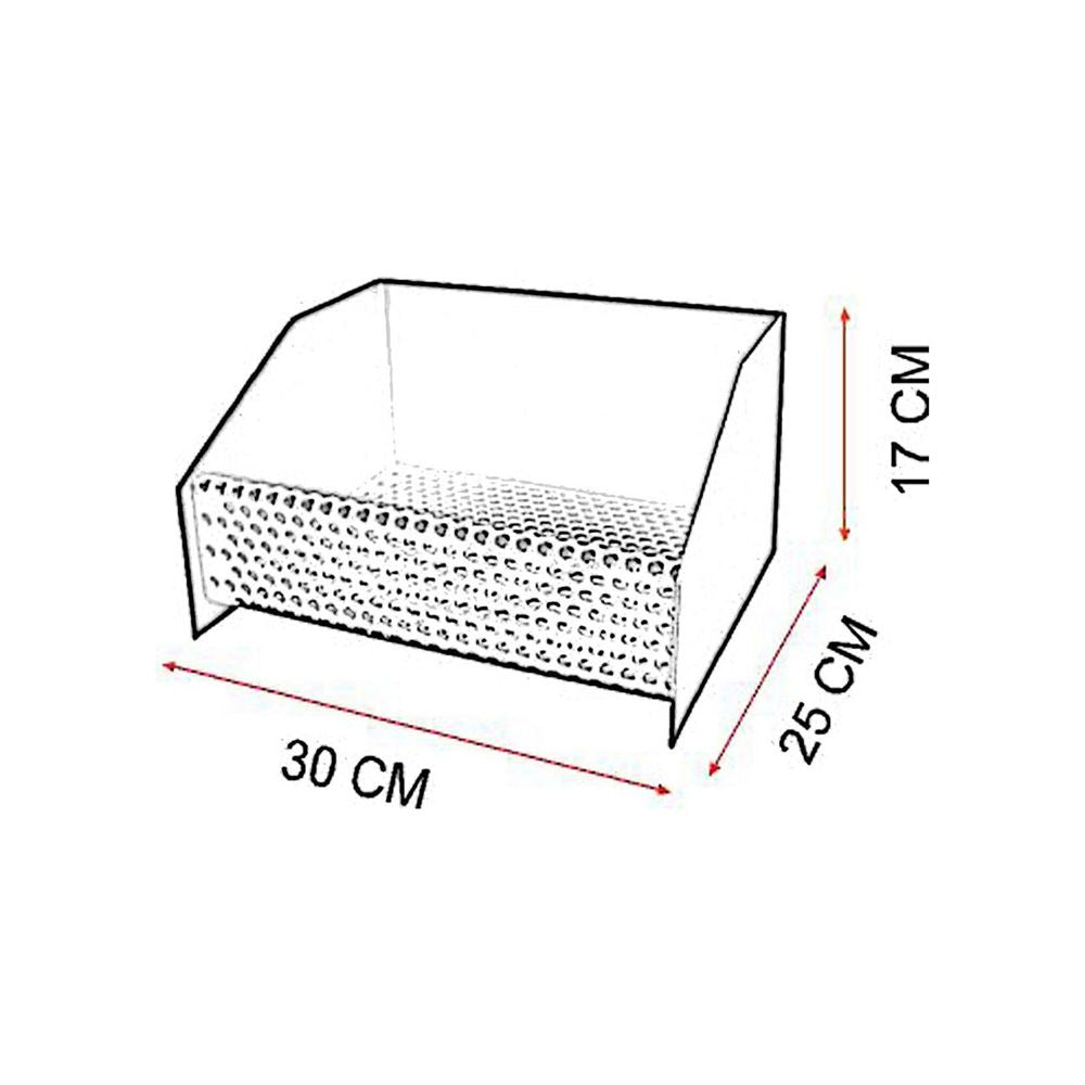 Cesta quemador de pellets 30 x 25 x 17 cm