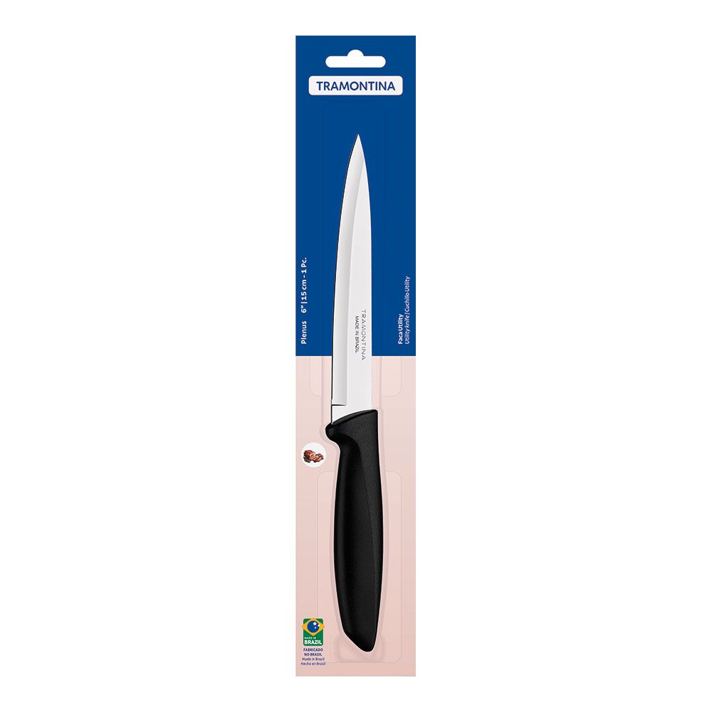 Cuchillo utility plenus negro 153 mm