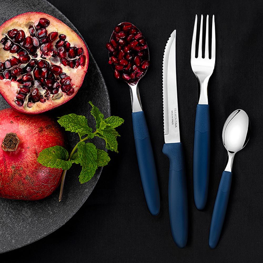 Cuchillos de asado ipanema azul 21,3 cm 3 uds