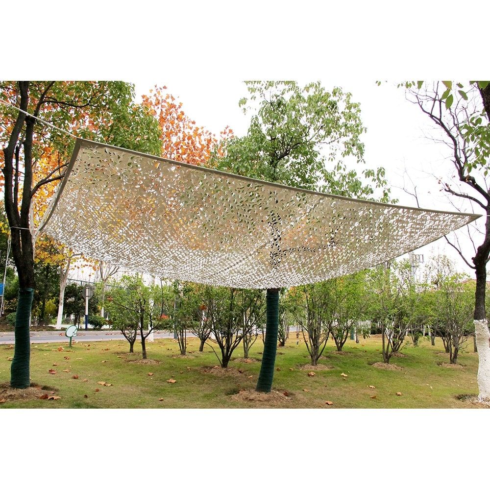 Toldo camuflaje reversible gris/blanco 3 x 4 m
