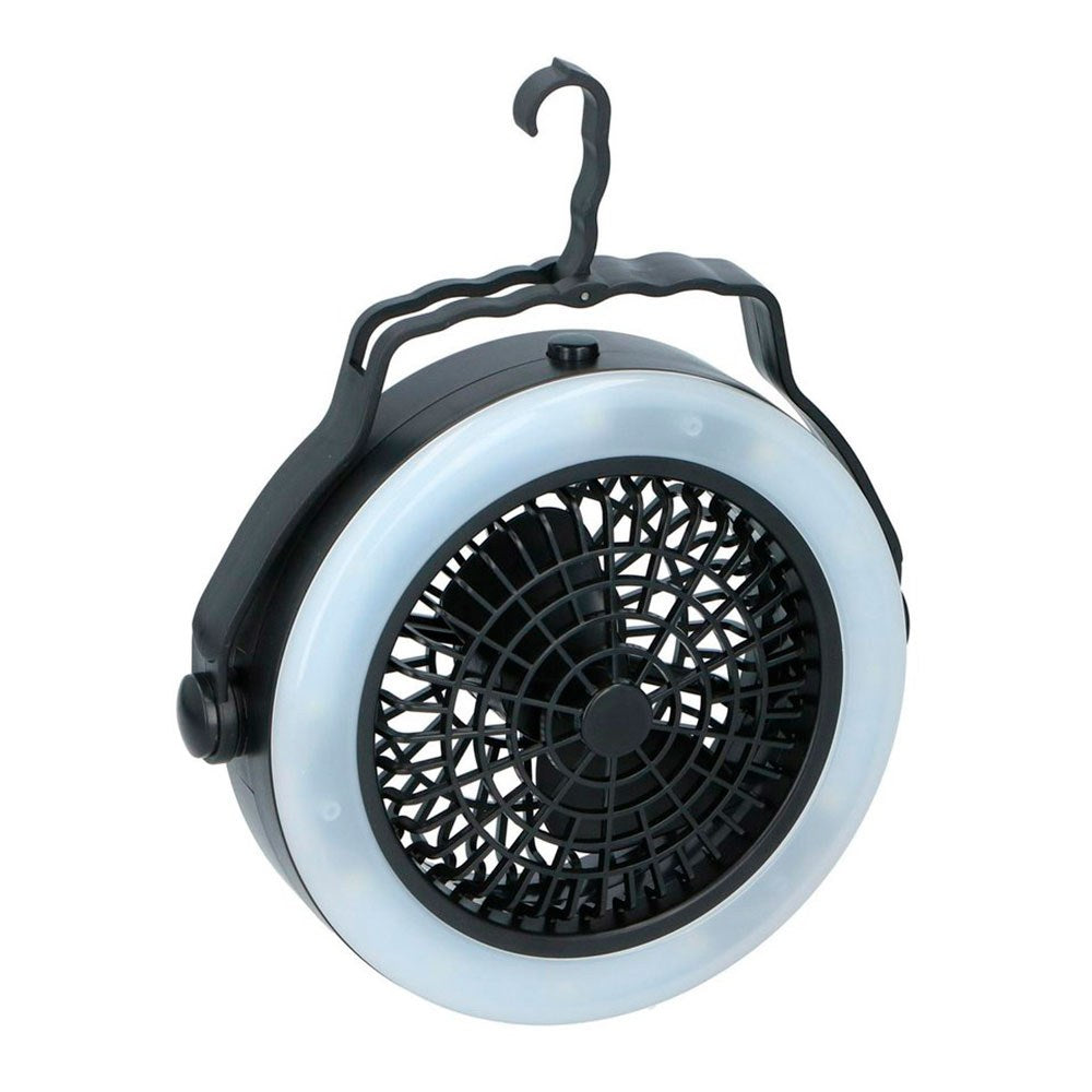 Luz y ventilador a pilas, ø19,5 x 6,3 cm