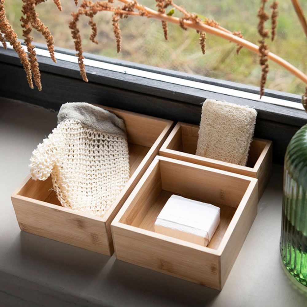 Set 3 cajas para almacenaje 30 x 23 x 7 cm