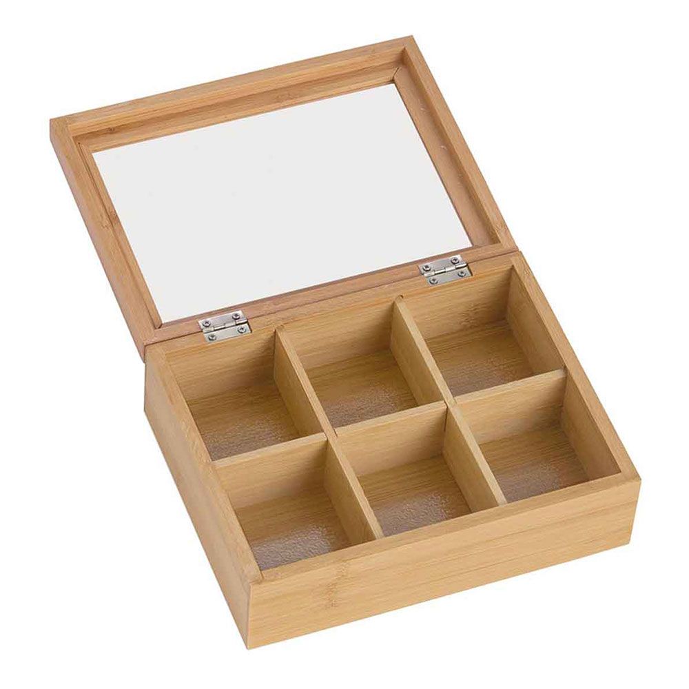Caja de bambú para infusiones 21 x 16 x 7,5 cm