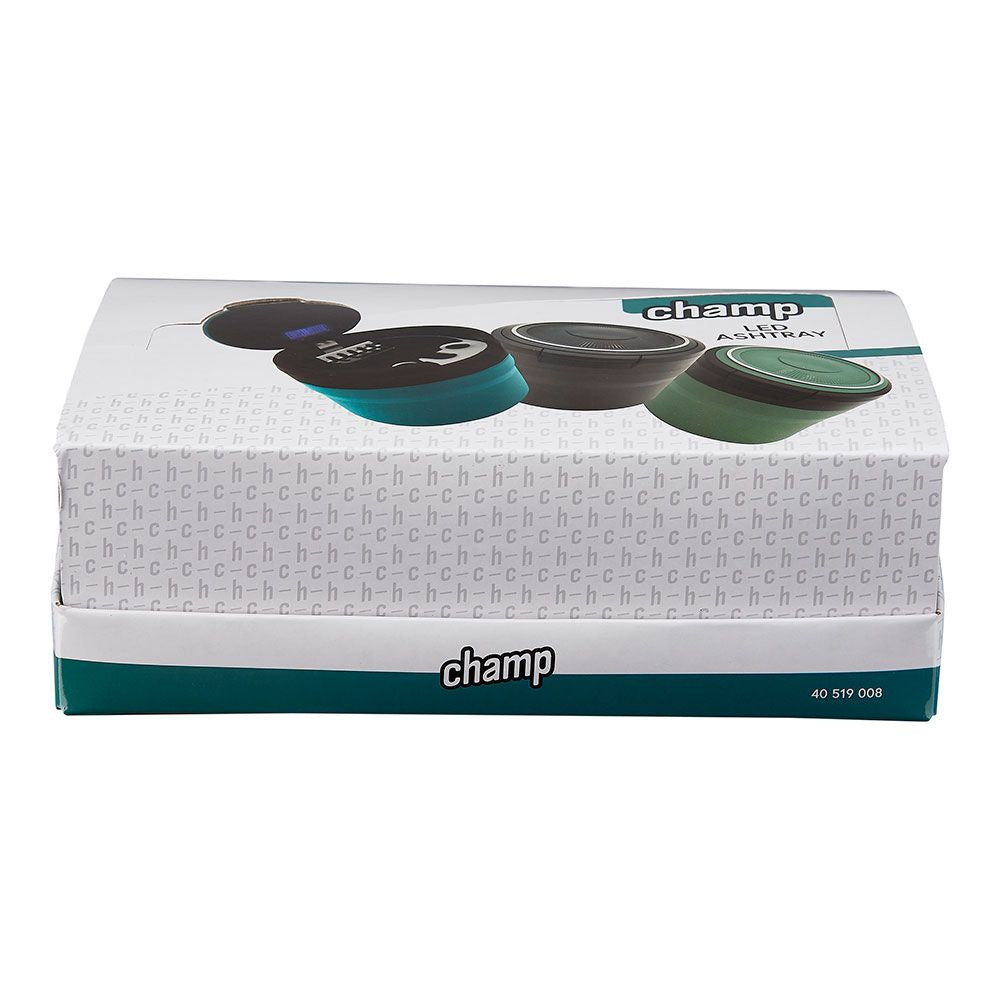 Cenicero redondo con led, colores surtidos, ø8 x 7 cm