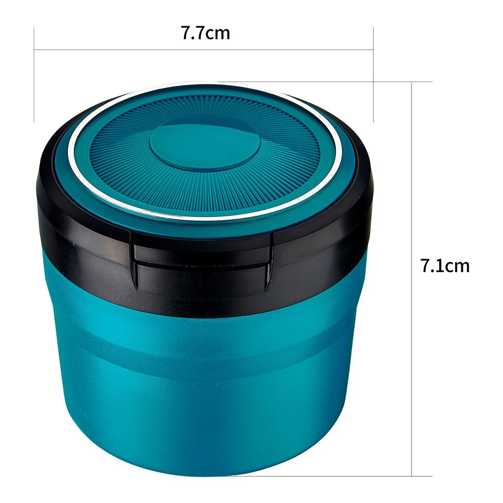 Cenicero redondo con led, colores surtidos, ø8 x 7 cm