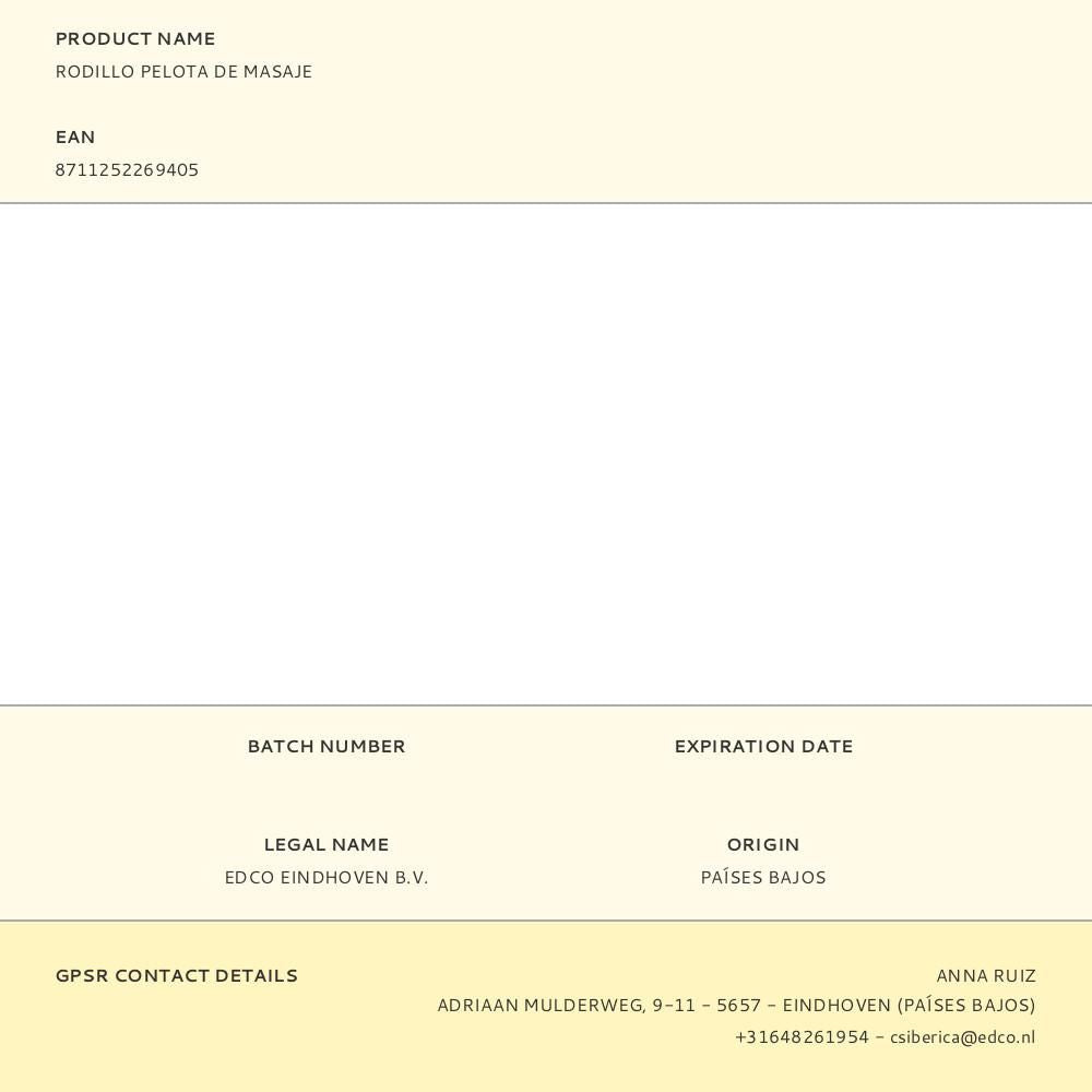 Rodillo pelota de masaje