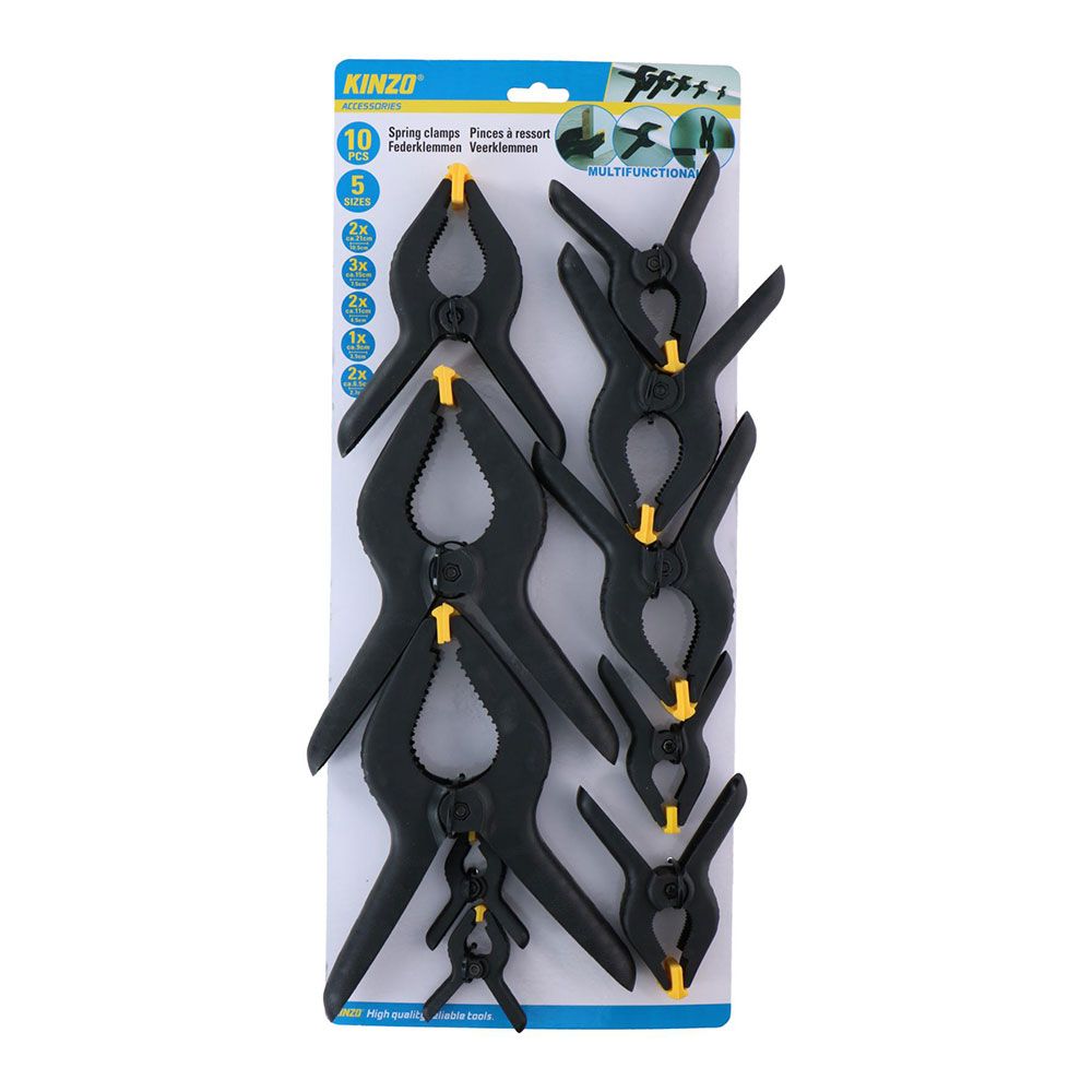 Pinza de resorte 10 piezas