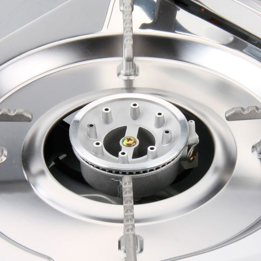 Cocina portátil compacta 2 fuegos butano para camping