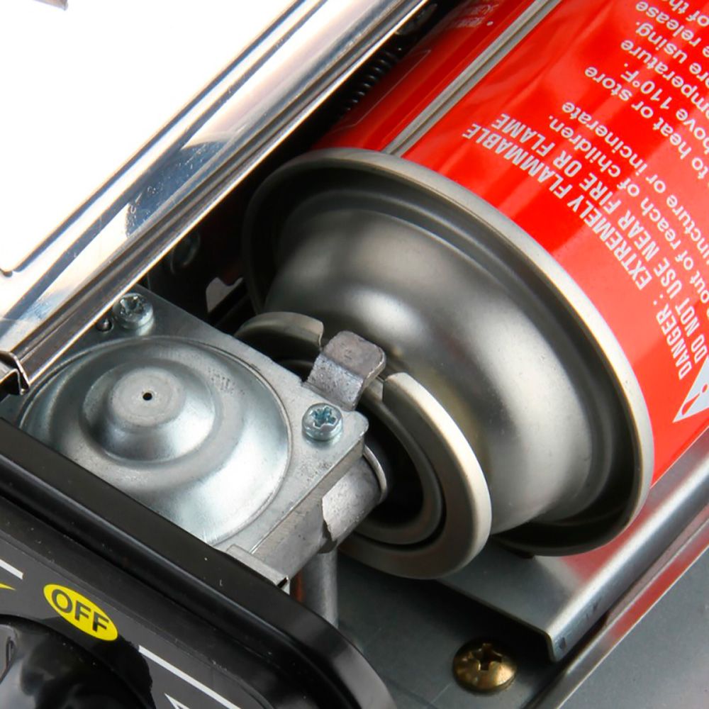 Cocina portátil compacta 2 fuegos butano para camping