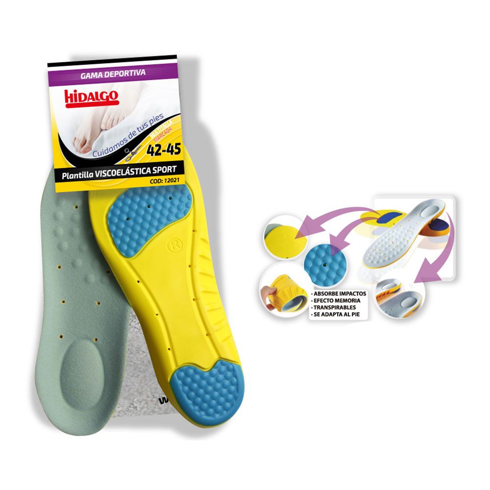 Plantilla para calzado viscoesport t: 42-45