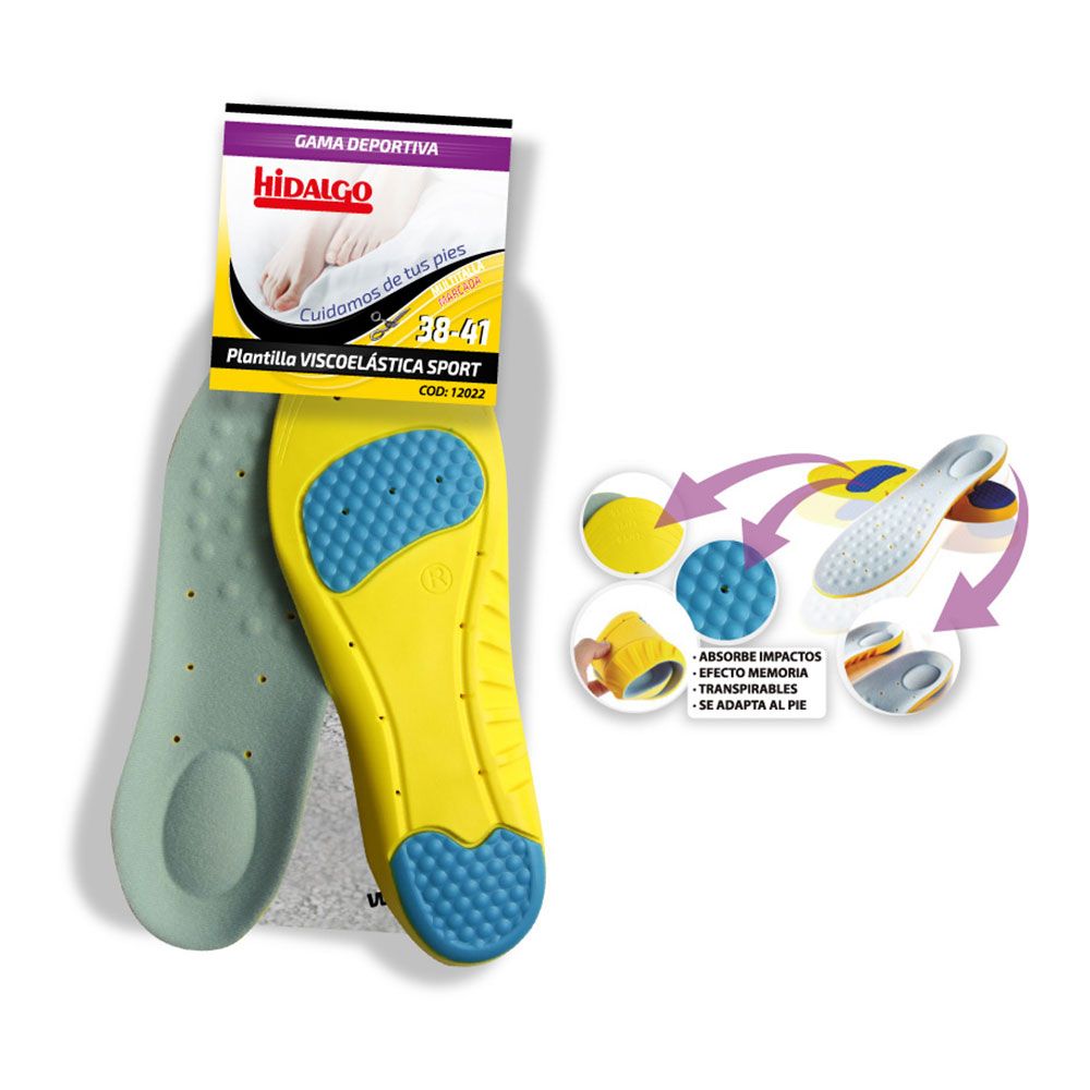 Plantilla para calzado viscoesport t: 38-41