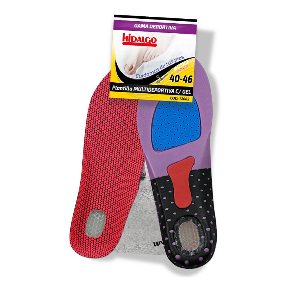 Plantilla para calzado multideportiva gel t: 40-46