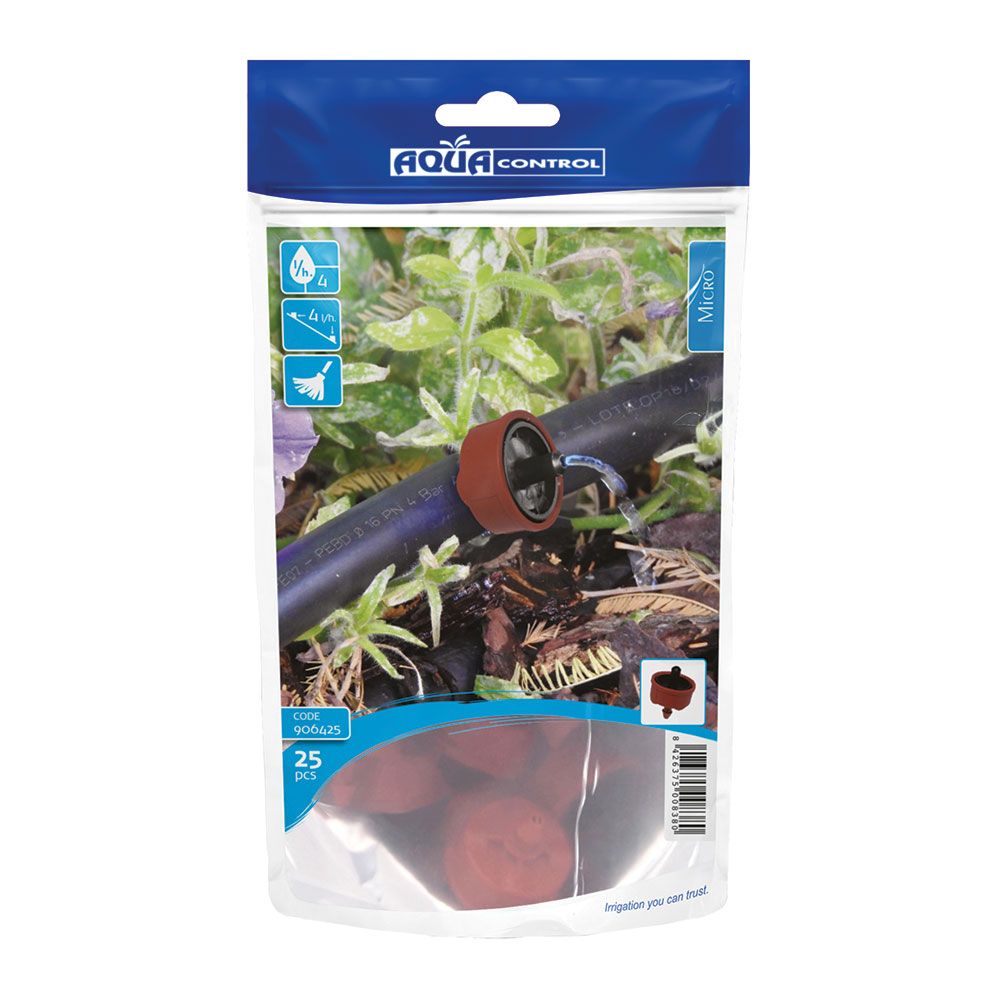 Goteros auto-clean 4 l/h, 25 uds