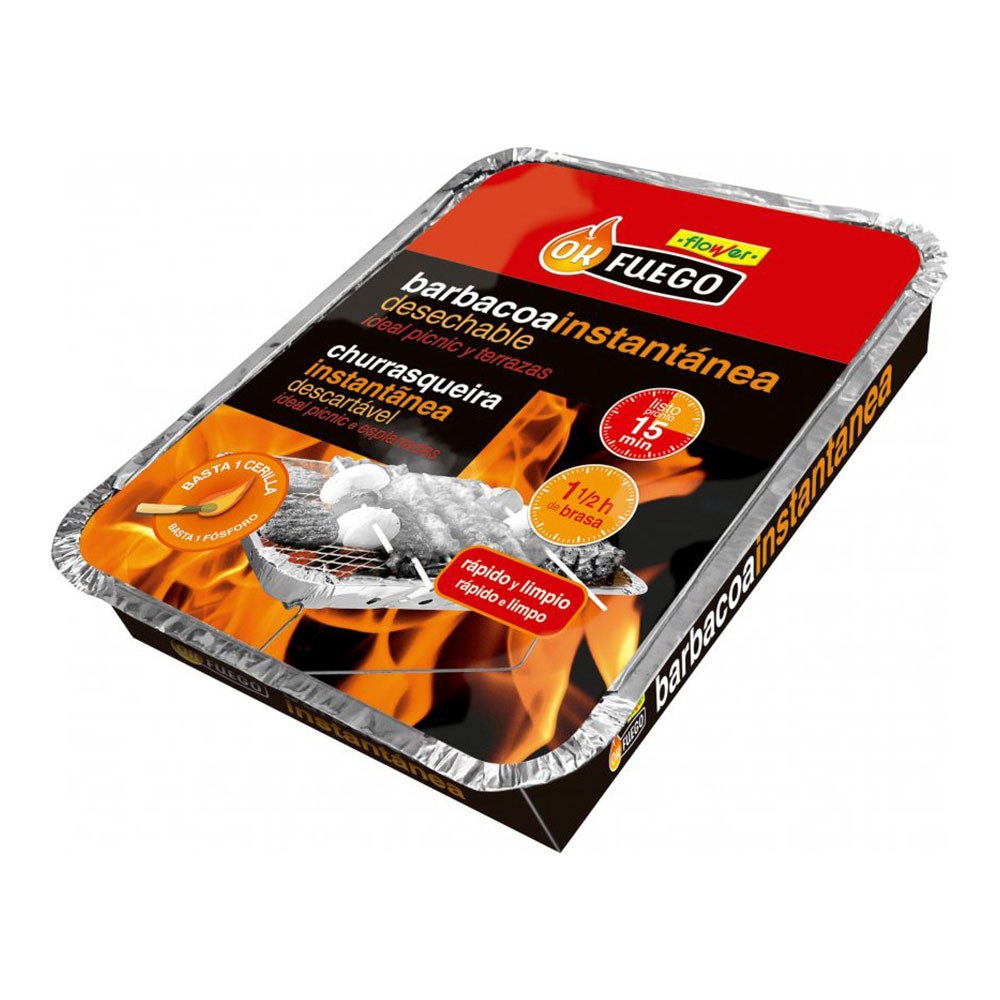 Barbacoa instantánea desechable, okfuego