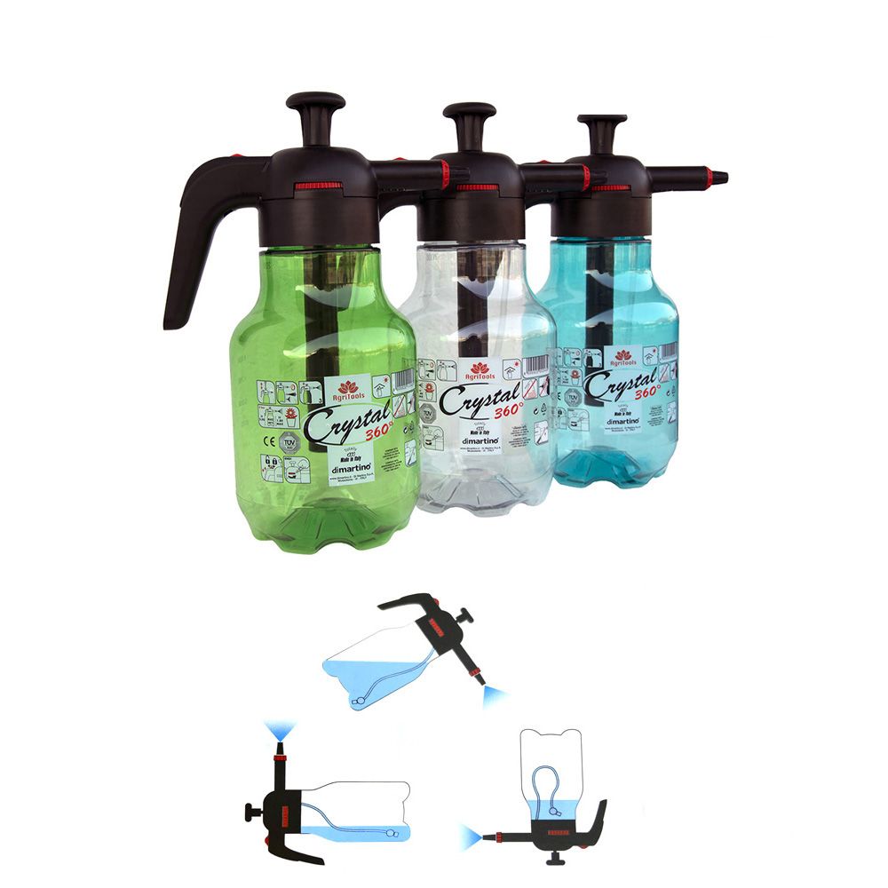 Pulverizador de polietileno, colores surtidos, ø40 x 32,5 cm, 360°, 2 l
