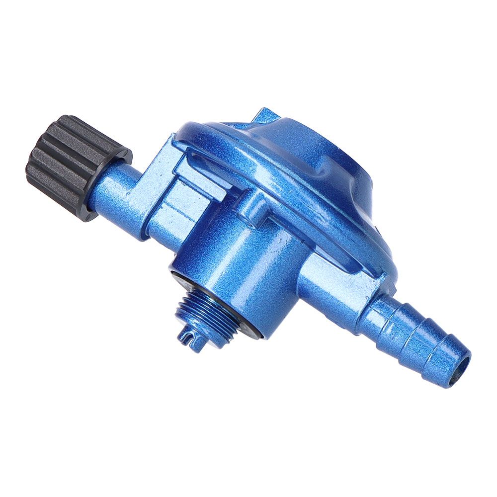 Regulador camping gas no giratorio para botella azul