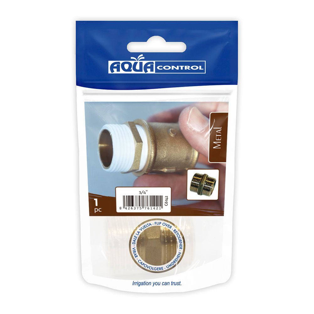 Machón de 3/4" latón aqua control