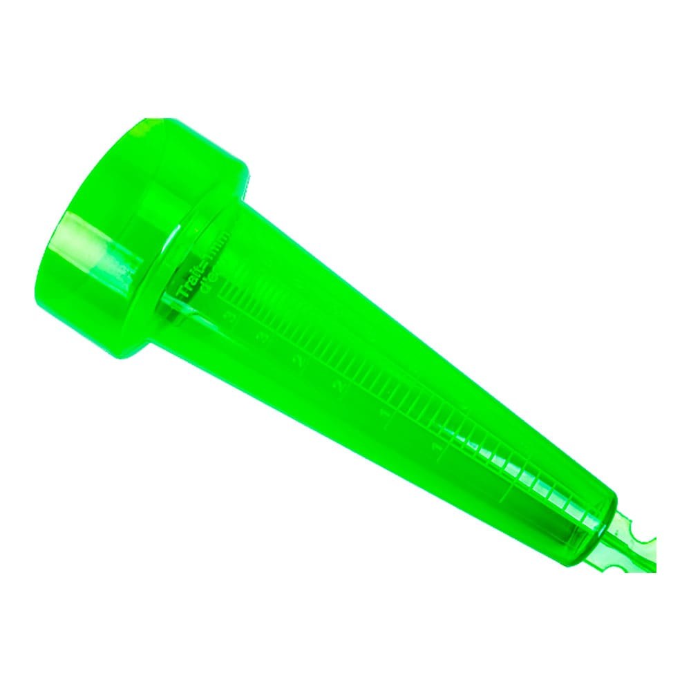 Pluviómetro sobre estaca, verde