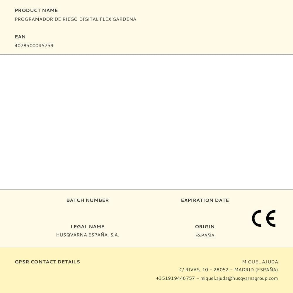 Programador de riego electrónico flex