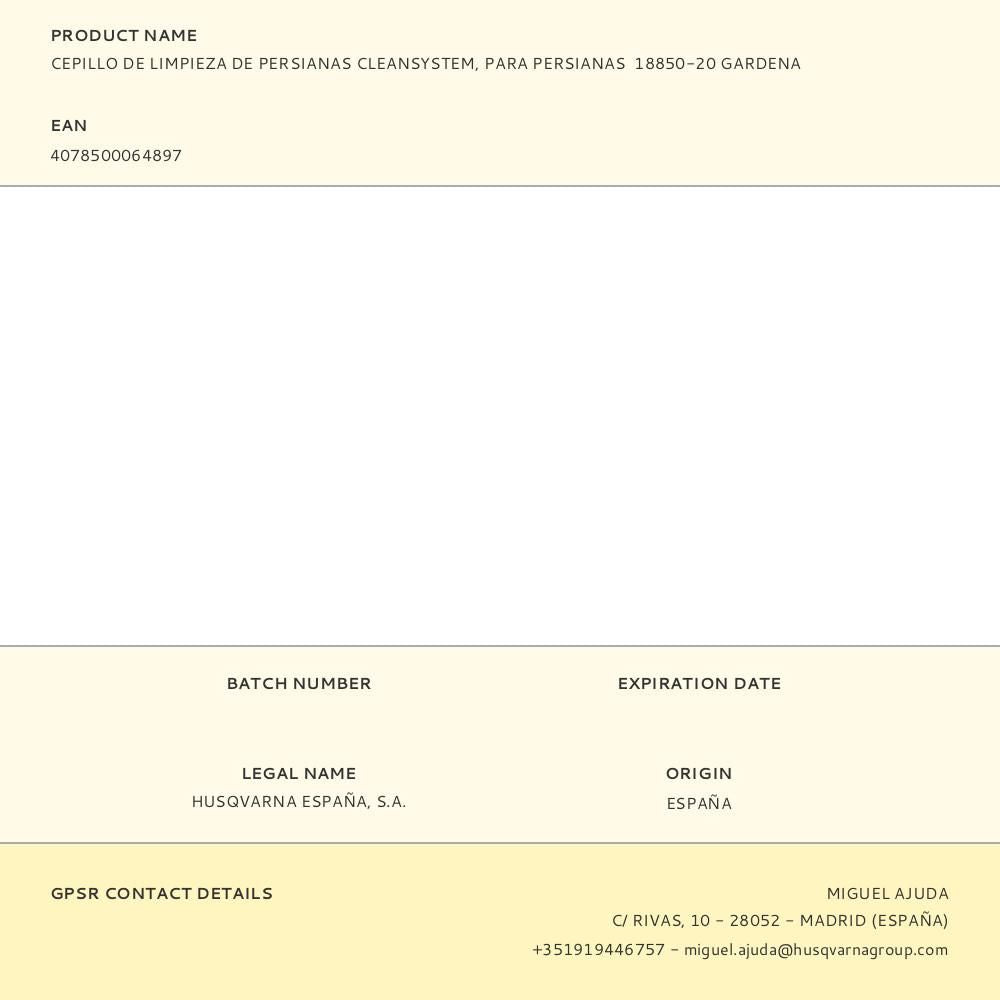 Cepillo para limpieza de persianas cleansystem