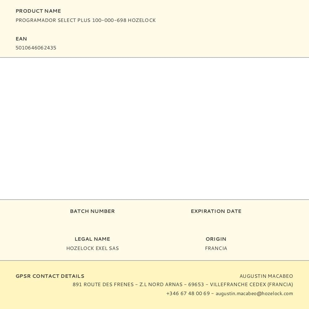 Programador de riego electrónico select plus digital