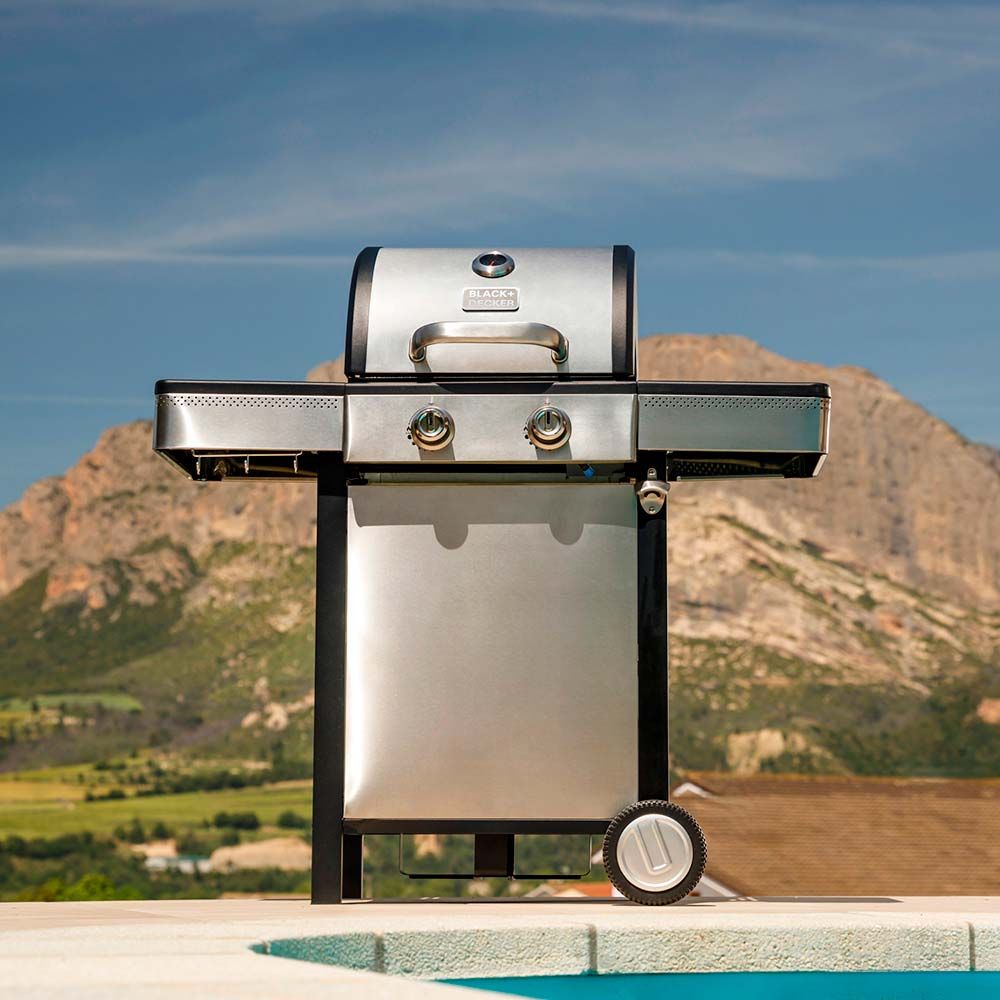 Barbacoa de gas bxog7200e con 2 quemadores - 116 x 58 x 118,5 cm